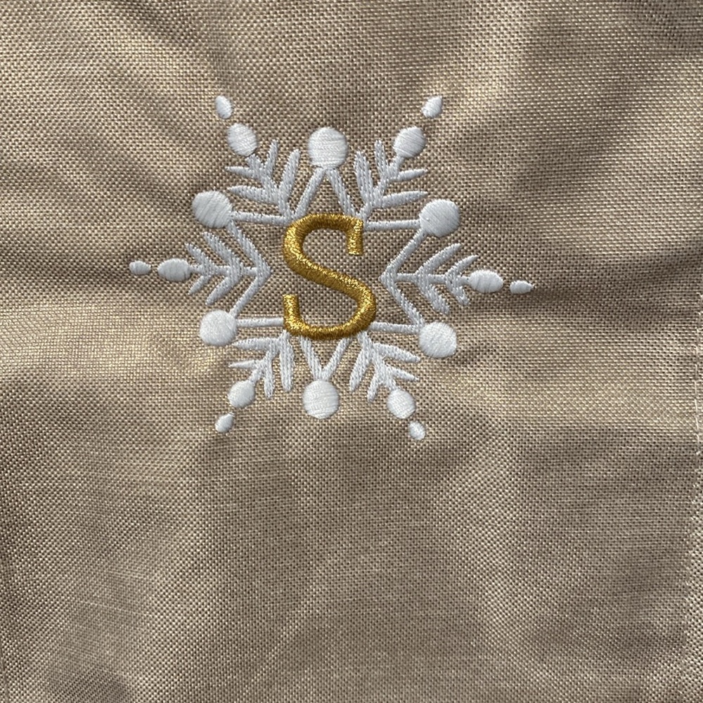 Thirty one bags small essential tote Gold Metallic snowflake NWT retired bag - Picture 7 of 10